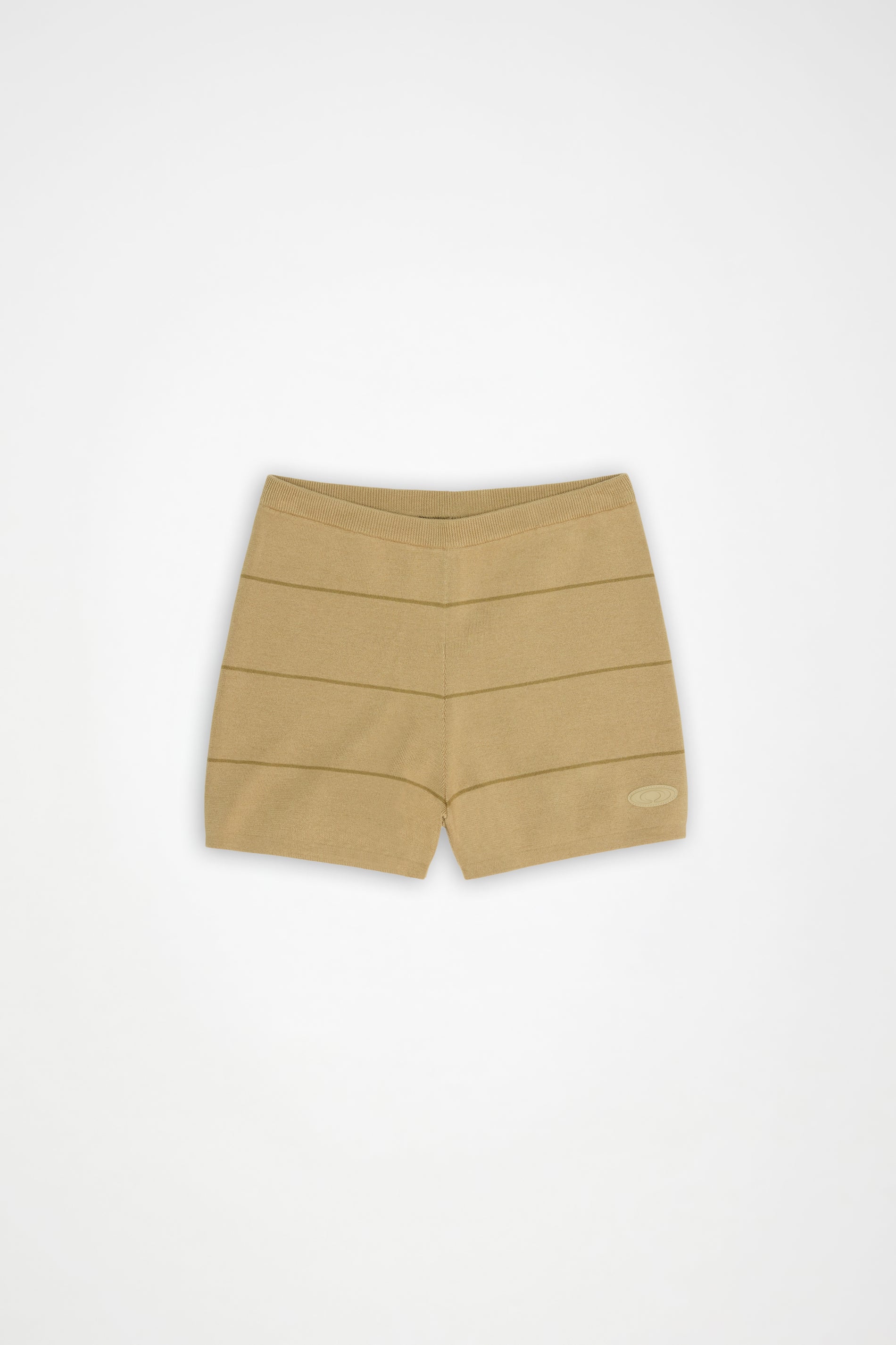 Pantalones cortos de punto con rayas