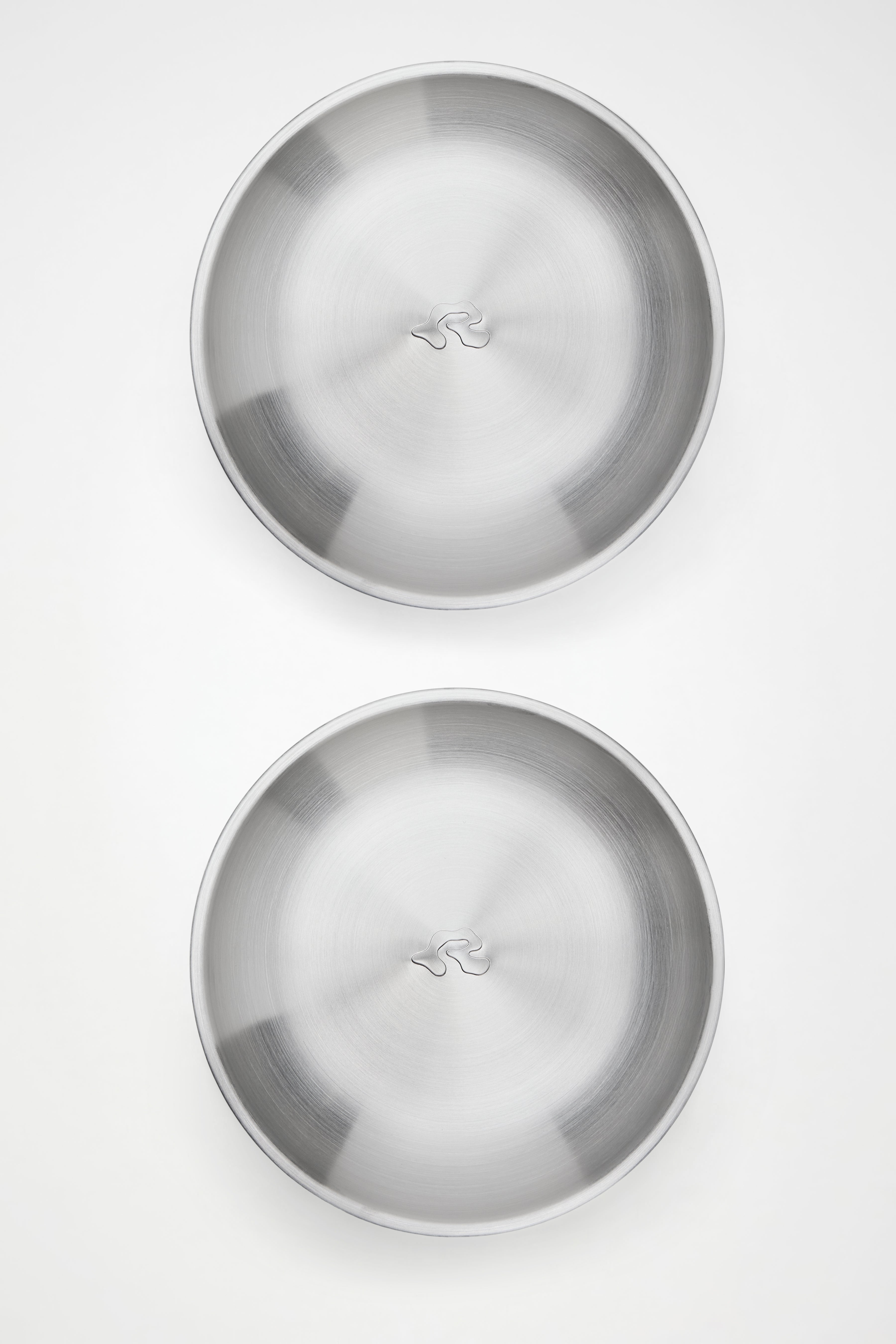 Platos Profundos de Acero Inoxidable 2 Unidades