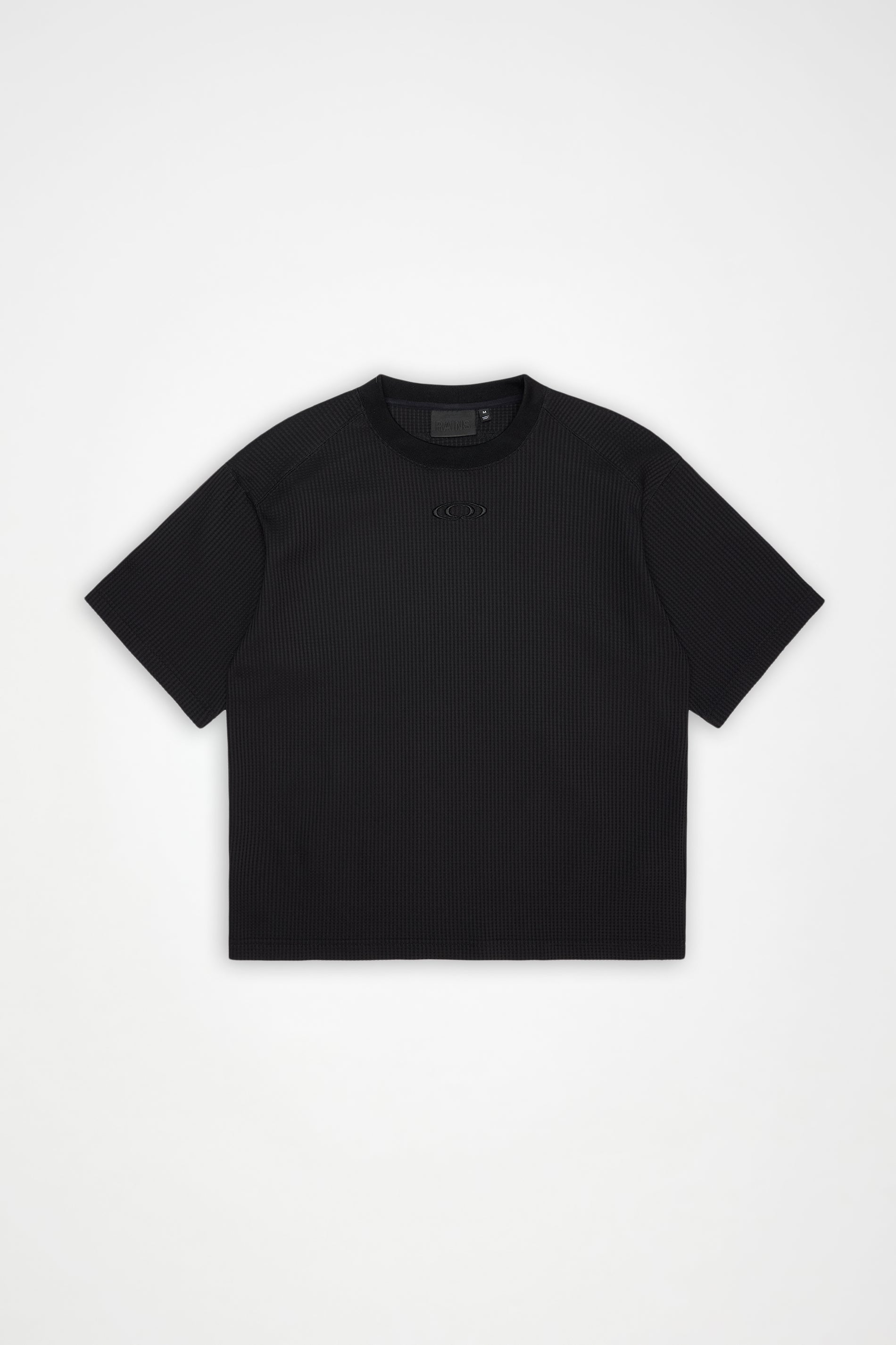 Camiseta de algodón con estampado de waffle