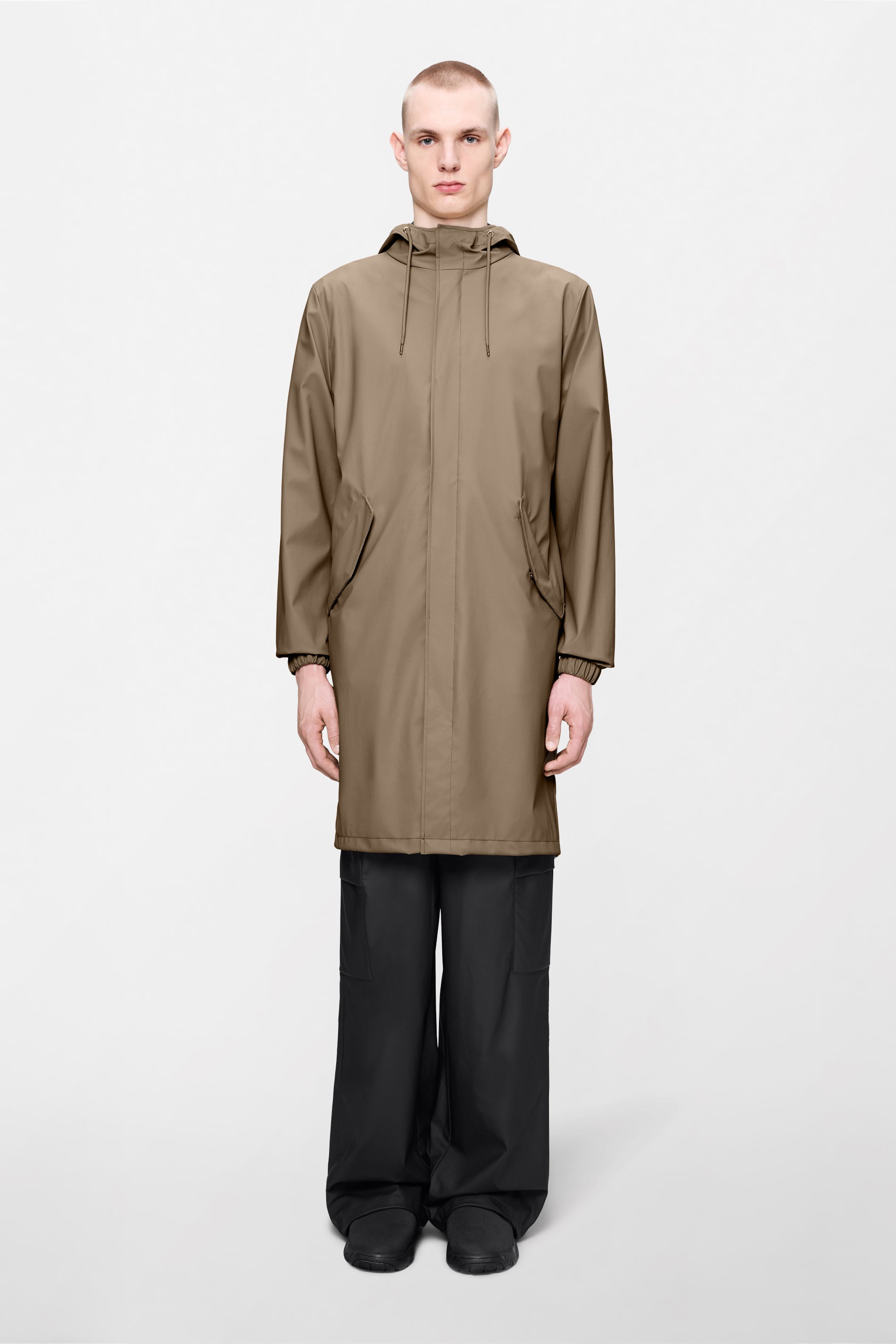 Parka con cola de pescado